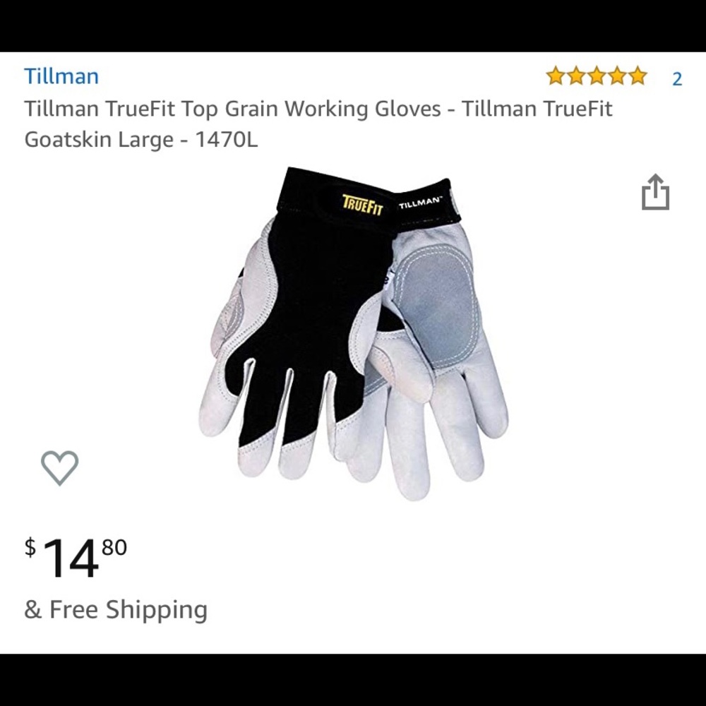 Top grain coat skin performance gloves “TrueFit”